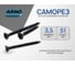 Саморез ARNO INDUSTRIES 3,5х51 мм 1кг для крепления гипсокартона крупная резьба желтое цинковое AB1503505162107 2