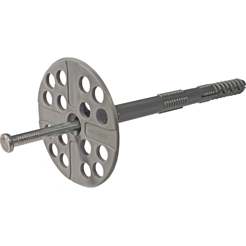 Дюбель гриб Daxmer для теплоизоляции с металлическим гвоздем IZМ 10х100 ...