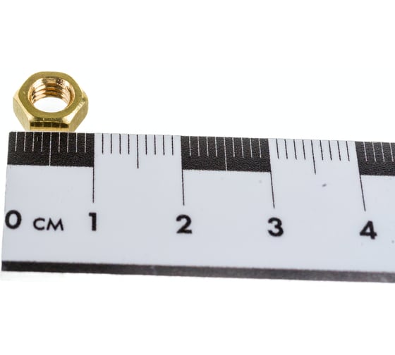 Шестигранная гайка DINFIX DIN 934, латунь, М5, 10 шт. 00-00001723