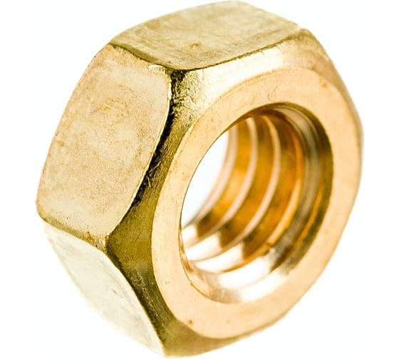 Шестигранная гайка DINFIX DIN 934, латунь, М6, 10 шт. 00-00001724