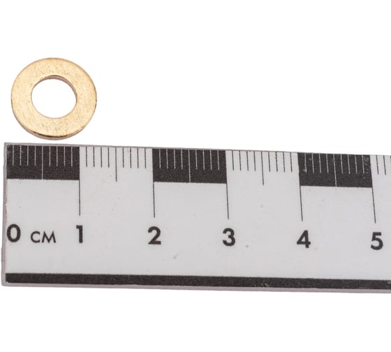 Круглая шайба без фаски DINFIX DIN 125А, латунь, М6, 10 шт. 00-00001734