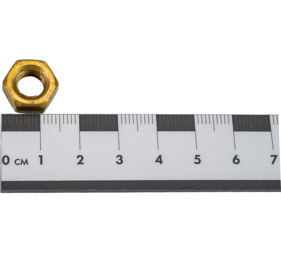 Шестигранная гайка DINFIX DIN 934, латунь, М8, 4 шт. 00-00001725