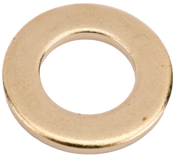 Круглая шайба без фаски DINFIX DIN 125А, латунь, М12, 10 шт. 00-00001737