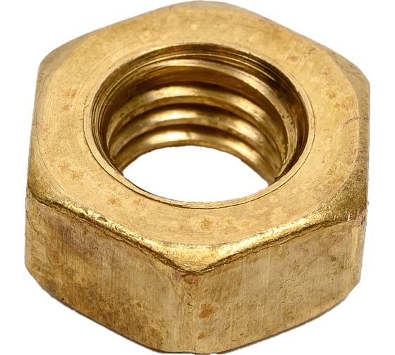 Шестигранная гайка DINFIX DIN 934, латунь, М10, 4 шт. 00-00001727