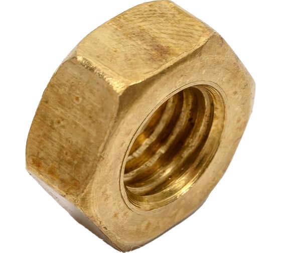 Шестигранная гайка DINFIX DIN 934, латунь, М10, 4 шт. 00-00001727