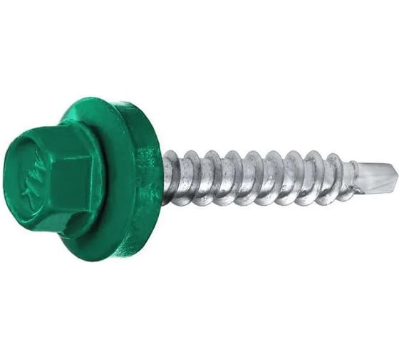 Саморез кровельный ARNO INDUSTRIES 5.5х25 100 шт. для крепления кровельных материалов, RAL6029 мятно-зеленый покрытие RAL6029 AB530550256S398 1