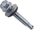 Кровельный саморез ARNO INDUSTRIES 5,5х64 55 шт для крепления кровельных материалов с шайбой сталь оцинкованный AB5105506436A98 1