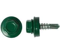 Кровельный саморез 4,8х19 мм, RAL6005 темно-зеленый, цветное покрытие, 140 шт ARNO INDUSTRIES AB5304801965N98