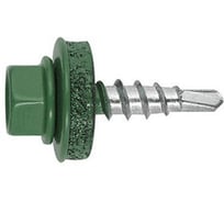 Кровельный саморез ARNO INDUSTRIES 4,8х29 мм 70 шт для крепления кровельных материалов RAL6005 зеленый мох AB5304802965L98