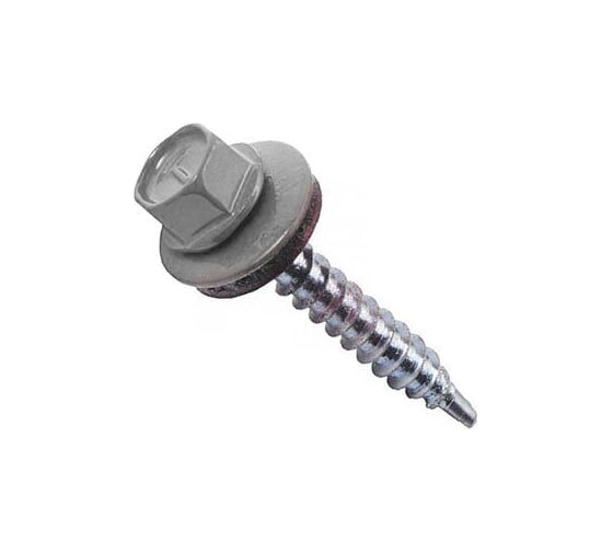 Саморез кровельный ARNO INDUSTRIES 4.8х29 мм 100 шт. для крепления кровельных материалов, RAL7004 сигнальный серый AB5304802974N0Ф 1