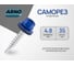 Кровельный саморез ARNO INDUSTRIES 4,8х35 1кг для крепления кровельных материалов RAL5005 сигнально-синий AB530480355510Ф 2