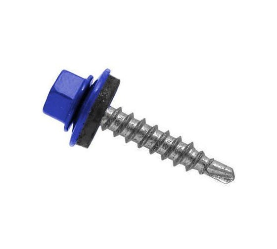Саморез кровельный ARNO INDUSTRIES 4.8х35 100 шт. для крепления кровельных материалов, RAL5005 сигнально-синий AB5304803555698 1