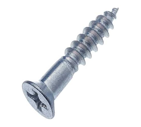 Шуруп ARNO INDUSTRIES 4х45 100 шт. с потайной головкой для крепления дерева и древесных плит ГОСТ 1145 оцинкованная сталь ABU004004535005 1