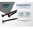 Саморез ARNO INDUSTRIES 4,8х152 20 шт для крепления гипсокартона к профилю крупная резьба фосфатированное AB1104815215G07 2