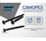 Саморез ARNO INDUSTRIES 4,8х89-90 мм 1кг для крепления гипсокартона к профилю крупная резьба фосфатированное AB1104808913G98 2