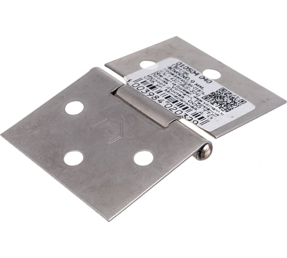 Петля VORMANN прямая широкая 40x60х0,9 мм, нержавеющая сталь 010504040