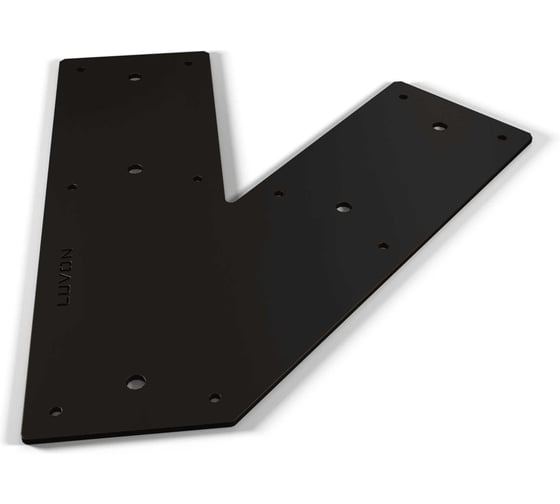 Коннектор для бруса LUVON 100х100 мм, уголок листовой 45 градусов, черный, 2 шт 00062 1