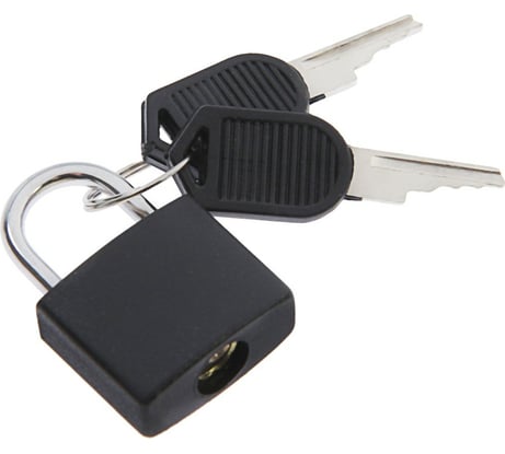 Навесной замок TUNDRA для чемодана, малый, черный 2580461