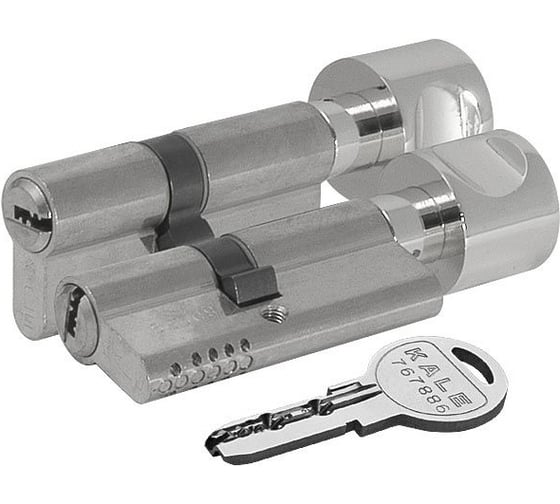 Цилиндровый механизм с вертушкой 164 OBS SCE/90 (40+10+40) mm никель 5 кл. new KALE KILIT 45181 1