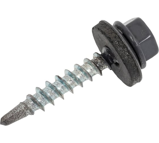 Саморез кровельный РУССТАЛЬ МЕТИЗ 4,8x38 RAL7024 (250шт) 21 1