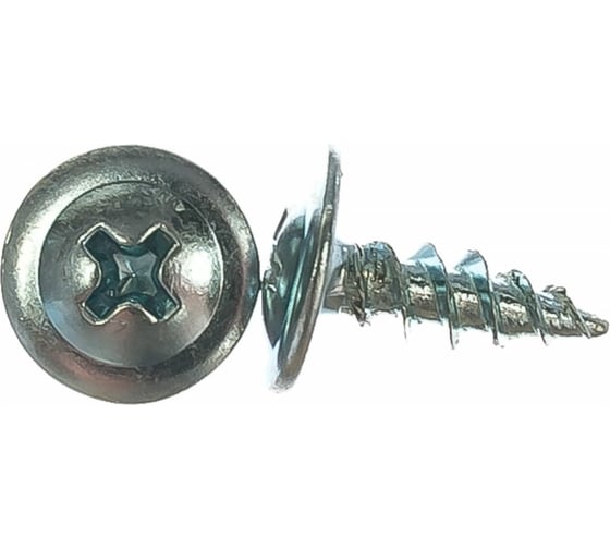 Саморез ARNO INDUSTRIES 4.2х19 мм 100 шт с прессшайбой острый для крепления листового металла и профиля цинкованное покрытие AB3304201937N07 1