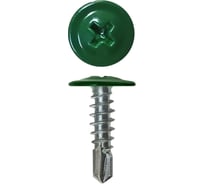 Саморез с прессшайбой со сверлом для крепления листового металла RAL 6005 темно-зеленый 4,2х13 мм, 1 кг. ARNO INDUSTRIES AB3504201365А07