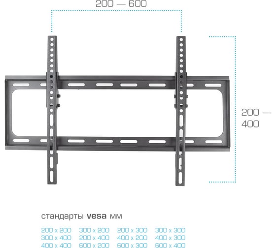 Кронштейн для LED/LCD телевизоров TUAREX OLIMP-312 black наст. 90171