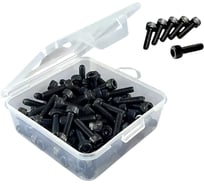 Винт 23 Болта М8х30 мм к.п.12.9 черный DIN912 в органайзере, 40 шт. 129912830орг-ф40