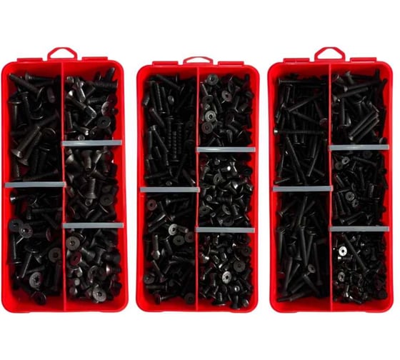 Набор органайзеров 23 Болта 3 в 1 винты к.п.10.9 DIN7991 КОМПЛЕКТ 1 1000106/1000108/1000111 1