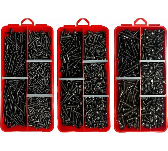 Набор органайзеров 23 Болта 3 в 1 винты DIN7380 к.п.10.9 КОМПЛЕКТ 2 1000145/1000146/1000148 1