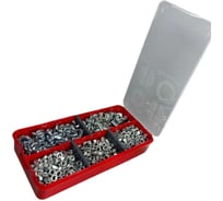 Гайки 23 Болта М5 оцинкованные (5 видов) в органайзере НАБОР 2 1000169