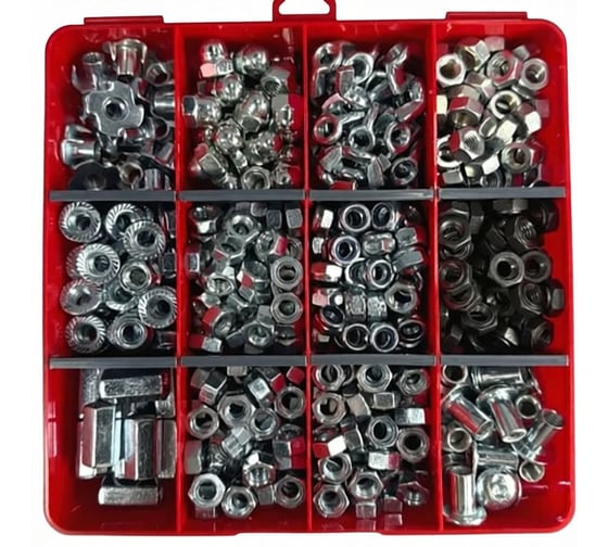 Гайки 23 Болта М8 ОЦ (12 видов) универсальный НАБОР 2 20000137 1