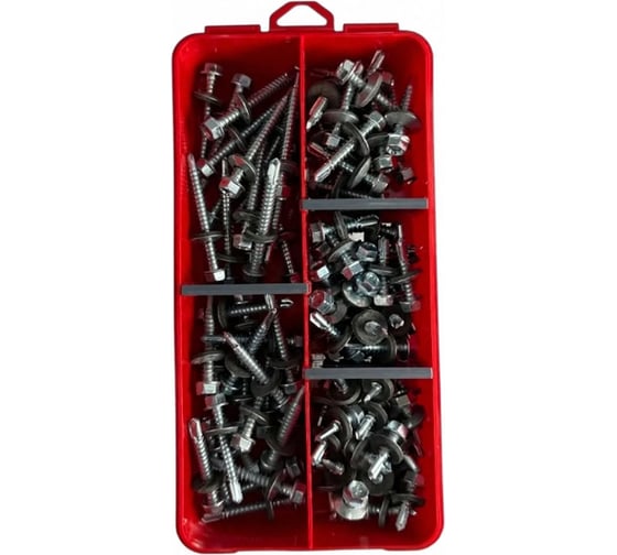 Саморез кровельный 23 Болта М5,5 под сверло в органайзере НАБОР 1 1000167 1