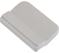 Ручка балконная Крепстор 302-1 пластик белый, Пакет 15 шт. 4665317042882