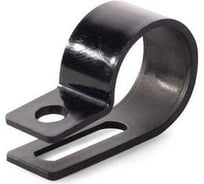 Скоба пластиковая FORTISFLEX СНК 20 черн, 100шт 103933