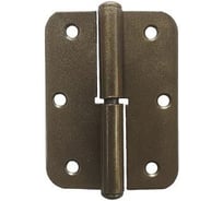 Петля накладная Крепстор ПН-85 полимер бронзовый металлик, левая Пакет 4 шт. 4665317042608