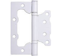 Петля накладная бабочка Крепстор ПНУ-100 без врезки, полимер белая Пакет 2 шт. 4665317042226