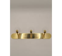 Крючок настенный Крепстор №309-3 на планке, золото, 1 шт. 4665317009991