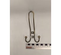 Крючок настенный Крепстор №1006 тройной фигурный, бронза, Пакет 2 шт. 4665317041656