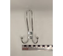 Крючок настенный Крепстор №1006 тройной фигурный, хром, Пакет 2 шт. 4665317041687