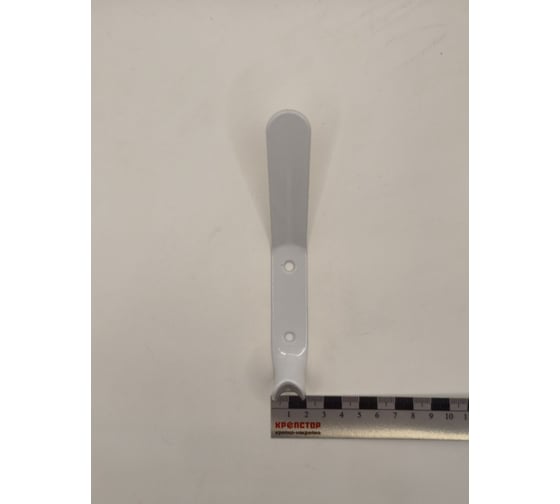 Крючок настенный Крепстор двойной, белый, Пакет 5 шт. 4665317041939 1