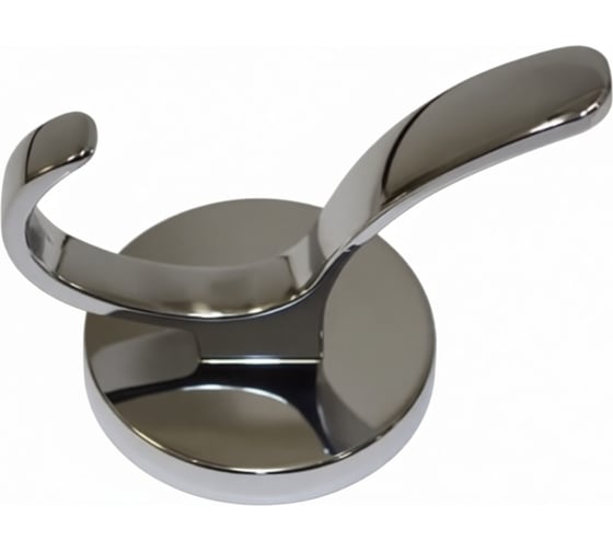 Крючок настенный Крепстор №1395 двойной усиленный хром, Пакет 2 шт. 4665317041823 1