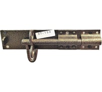 Задвижка воротная Крепстор с проушиной ЗТ-150 мм, бронзовый антик, 1 шт. 4665317040345