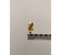 Крючок настенный Крепстор №55 овальный одинарный, золото, Пакет 4 шт. 4665317041885
