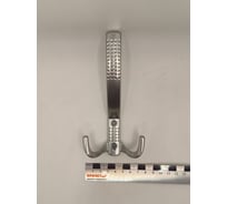 Крючок настенный Крепстор №1138 тройной усиленный, хром, Пакет 2 шт. 4665317041816