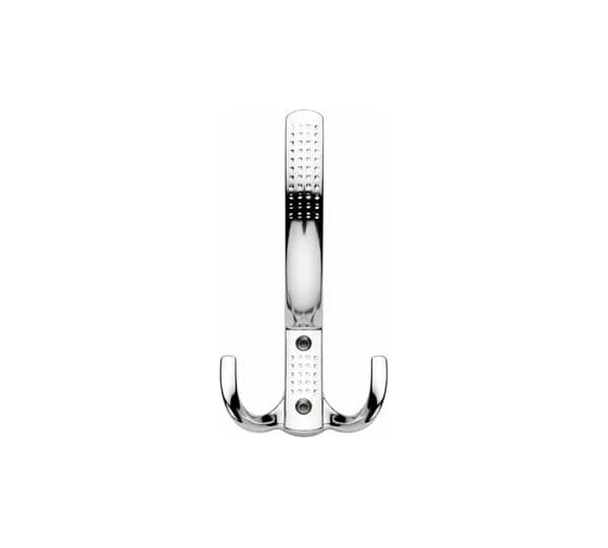 Крючок настенный Крепстор №1138 тройной усиленный, хром, Пакет 2 шт. 4665317041816 1