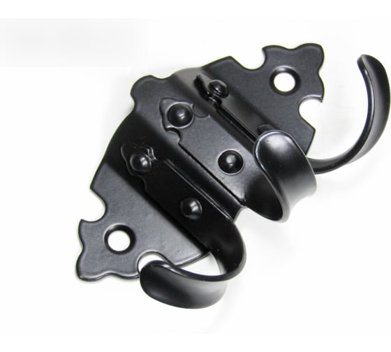 Крючок настенный Крепстор 3-х рожковый, Кр-3-105, черный матовый, 1 шт. 4665317040697 1