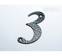 Цифра дверная Крепстор №3-110 мм, черный матовый, 1 шт. 4665317040918