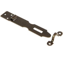 Амбарная дверная накладка Крепстор 125 мм, бронза, Пакет 3 шт. 4665317041021