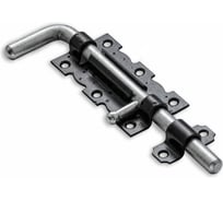 Задвижка дверная Крепстор ЗД-110-Гб, черный матовый / цинк, 1 шт. 4665317040635